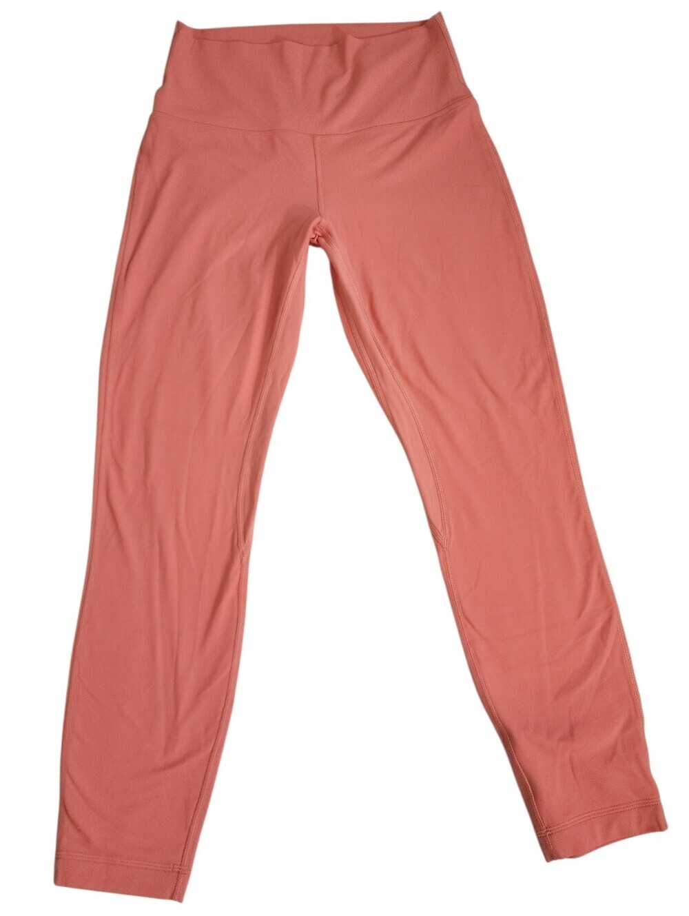 Lululemon High Rise Leggings Size 8 Coral Pink Yoga Activewear